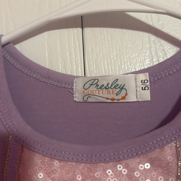 Presley Couture Princess Inspired Lavender Sequin Dress - Picture 2 of 3